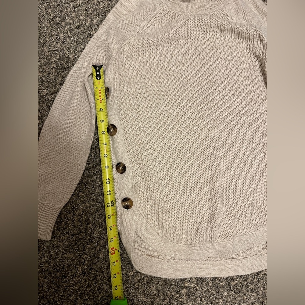 RD Style Cream Knit Sweater with Button Detail - Picture 11 of 12